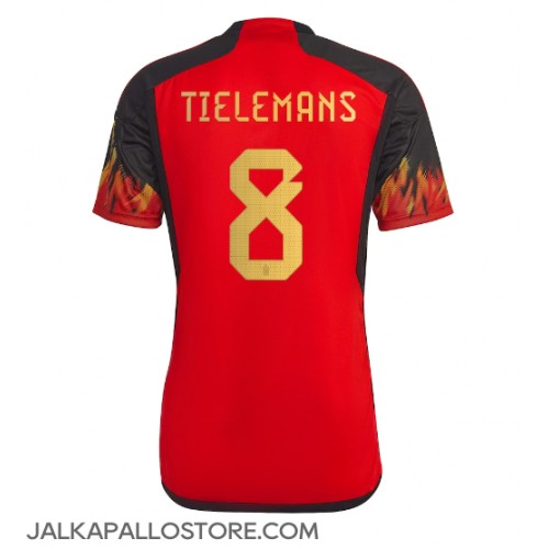 Belgia Youri Tielemans #8 Kotipaita MM-kisat 2022 Lyhythihainen